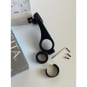 TUSITA [One-Key Lock] Out Front Mount for Cell Phone - Universal Black